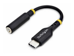 USB-C Audio Adapter to 3.5mm TRRS Jack, Headphone Aux Dongle