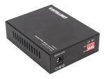 Intellinet Gigabit PoE+ Media Converter, 1 x 1000Base-T RJ45 Port to 1 x SFP Port, PoE+ Injector