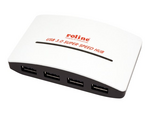 ROLINE USB 3.0 Hub "Black and White"