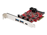 5-Port USB PCIe Card, 10Gbps USB 3.1 Gen 2 PCIe Card w/ 1x USB-C & 2x USB-A, 1x 2 Port IDC (Internal 5Gbps USB Header Expansion), USB C PCIe Card, PCI Express USB Controller