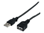 6 ft Black USB 2.0 Extension Cable A to A