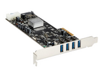 4 Port USB 3.0 PCIe Card w/ 4 Dedicated Channels