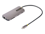 USB C Multiport Adapter, 4K 60Hz HDMI Video, 3 Pt 5Gbps USB-A Hub, 100W Power Delivery Pass-Through, GbE, SD/MicroSD, USB Type-C Mini Travel Dock, 12" / 30cm Cable