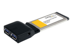 2 Port ExpressCard SuperSpeed USB 3.0 Card Adapter with UASP