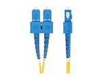 1m (3.3ft) SC to SC (UPC) OS2 Single Mode Duplex Fiber Optic Cable, 9/125µm, Laser Optimized, 40G/100G Zipcord, Bend Insensitive, Low Insertion Loss