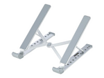 Foldable Laptop Riser Stand, Portable Height Adjustable Ergonomic Laptop Stand, Ventilated Aluminum Frame Supports 22lb (10Kg), Tilt/Raised/Angled Laptop/Tablet Stand, Collapsible Design