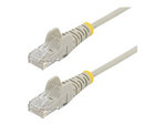 50cm Slim LSZH CAT6 Ethernet Cable, 10 Gigabit Snagless RJ45 100W PoE Patch Cord, CAT 6 10GbE UTP Network Cable w/Strain Relief, Grey, Fluke Tested/ETL, Low Smoke Zero Halogen