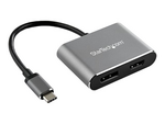 USB C Multiport Video Adapter, 4K 60Hz USB-C to HDMI 2.0 or DisplayPort 1.2 Monitor Adapter, USB Type-C 2-in-1 Display Converter HDMI/DP HBR2 HDR, Thunderbolt 3 Compatible