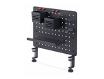 Clamp-On Pegboard with Accessories, 16.5 x 12.5in (42 x 32cm), Steel Pegboard, Desktop Storage Organizer, Desk Mount Peg Board, Black monteringskomponent