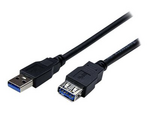 2m Black SuperSpeed USB 3.0 Extension Cable A to A
