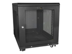12U Server Rack Cabinet, 4-Post Adjustable Depth (2" to 30")Network Equipment Rack Enclosure w/Casters/Cable Management/Shelf/Locking, Dell PowerEdge, HP ProLiant, ThinkServer