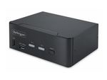 2-Port Dual-Monitor DisplayPort KVM Switch, 8K 60Hz / 4K 144Hz, DP 1.4, 2x USB 10Gbps Ports, 4x USB HID Ports, Hotkey Switching, TAA Compliant