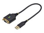 1ft/30cm USB to Null Modem Serial Adapter Cable, FTDI, RS232